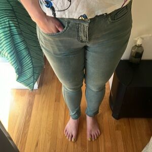 Denim Hunter Misty Skinny Jeans in Scarab green - sz 27
